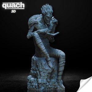 Ryuk Figur (unterstützt und nicht unterstützt), Stl-Datei 3D-Druck, Death Note Stl 3D-Modell Design, Ryuk Statue STL, Death Note Digital STL