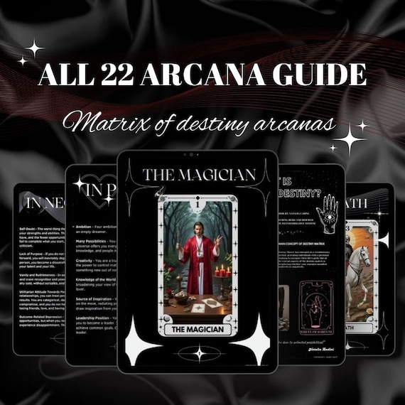 22 ARCANA GUIDE | Matrix Destiny Arcana | Numerology - Etsy
