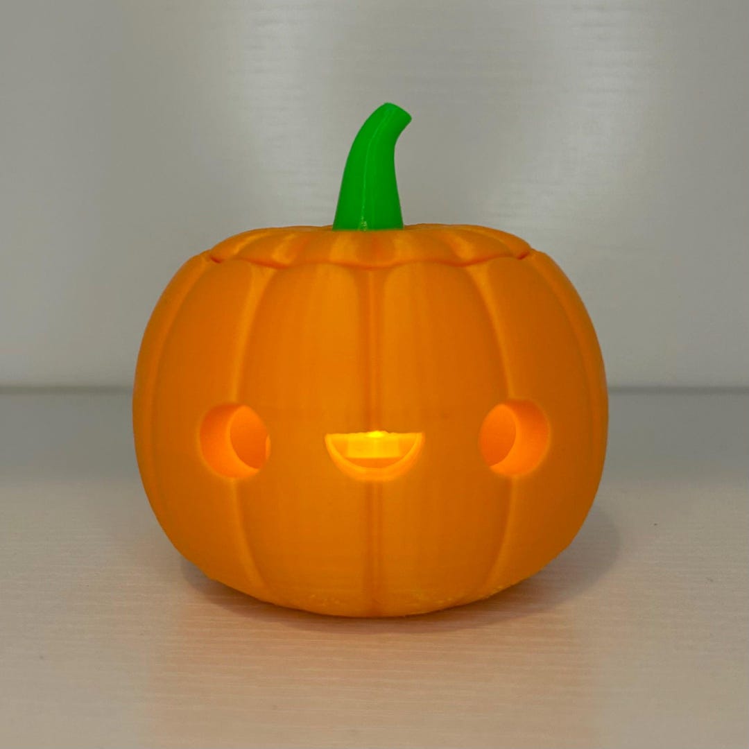 3D Printed Jack-o-lantern Cute Tiny Pumpkin Halloween Decoration Spooky ...