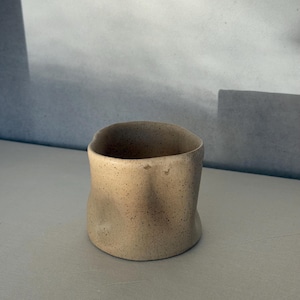 Matte crush-beker, handgemaakte keramische mok met matte afwerking, 350 ml (12 oz), ambachtelijke koffiekop, magnetron- en vaatwasmachinebestendig