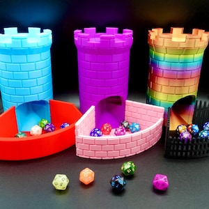 3D printed Castle Dice Tower