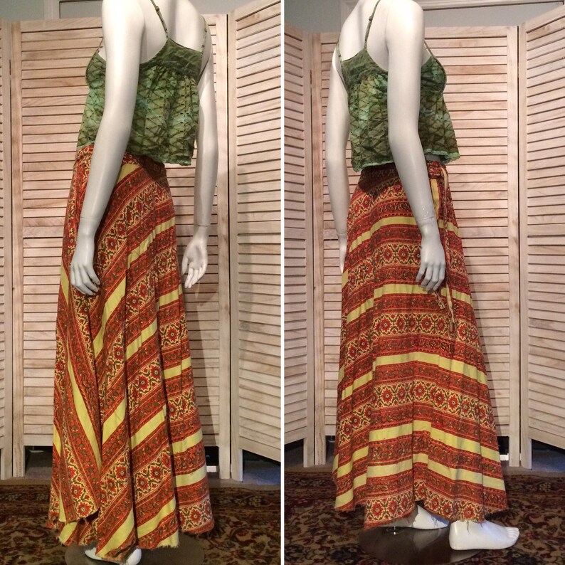 Vintage Indian Wrap Skirt True Vintage Hippie Skirt or Wrap - Etsy