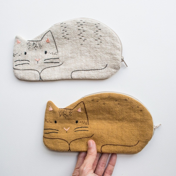 Petite pochette zippée pour pain Kitty Cat
