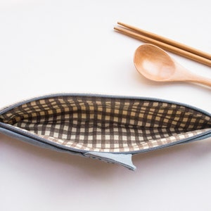 Finn the Shark travel cutlery pouch case image 4