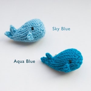 Wee the whale knitted amigurumi brooch image 6