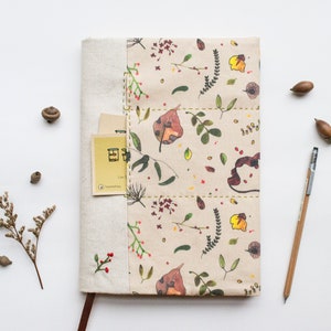 Singapore Botanicals - adjustable A5 fabric bookcover