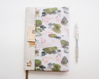 Nara Woods - adjustable A5 fabric bookcover