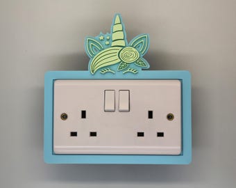 Unicorn Light Switch Surround: Kids Room Decor