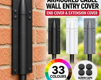 Armoured Cable Wall Entry Cover | SWA Cable Protection, 33 Colours (1.5-16mm)
