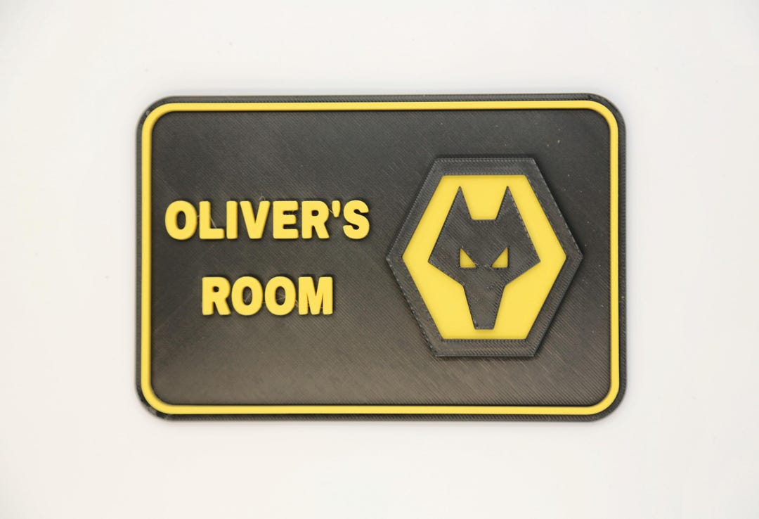 Wolverhampton Wanderers Name Door Sign Personalised Football Door Sign ...