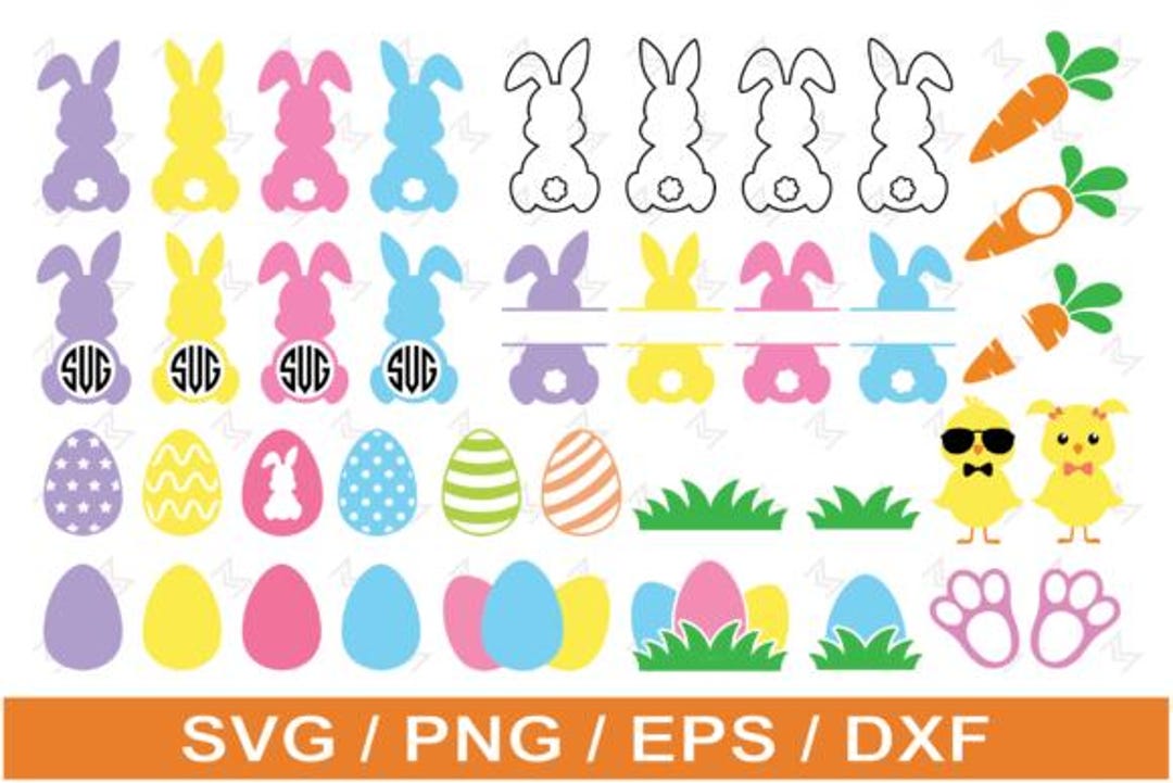 Easter Bunny SVG Bundle | Easter Bunny Cut File | Digital Download for ...