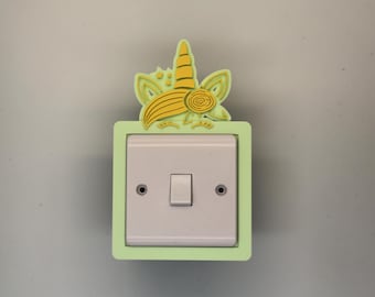 Personalized Unicorn Light Switch Cover: Girls Bedroom Decor