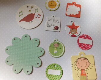 Chipboard Pieces - Set of Ten - Spring Theme