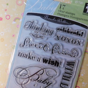Sale - Inkadinkado Brand Clear Stamps Set - 17 Stamps New In Package
