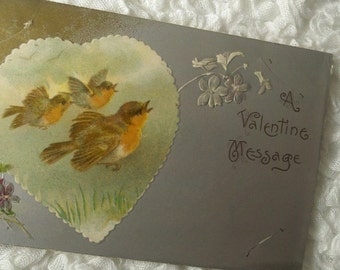 Vintage Valentine Postcard Circa 1907