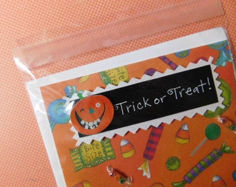 Handmade Halloween Greeting Card - Blank Inside