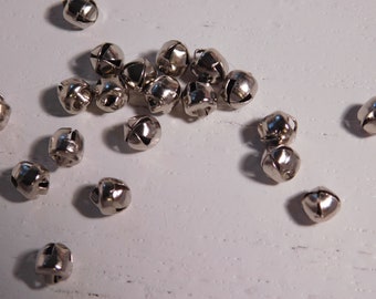 Set of 14 Tiny Jingle Bells - 6 MM - Christmas Winter Holiday Craft Projects