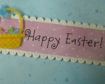 Happy Easter Card with Daisies - Handmade Card