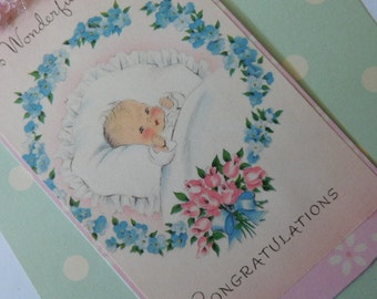 Handmade Baby Girl Baby Gift or Shower Gift Tag