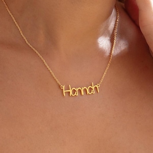 Collar con nombre personalizado para niños, collar con nombre personalizado para niña, joyería con nombre minimalista, regalo de cumpleaños para niños, regalo de bautismo, regalo para mamá