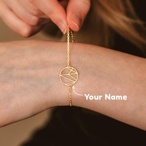 Benutzerdefinierte Name Logo Armband, Monogramm Armband, Einzigartiges Design Name Logo Armband, personalisierte Name Schmuck, Geschenk für Freund, Muttertagsgeschenk