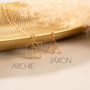 Design Name Necklace, Unique Name Necklace, Logo Name Chain, Bride Necklace, Logo Jewelry, One-of-a-kind Gift, Gift for Her, Gift for Mum