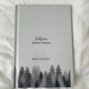 Folklore Book – ts-Inspired | Forest | Grey Tree Aesthetic | Gift for fans