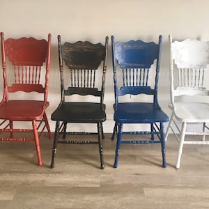 Vintage Pressback Chairs
