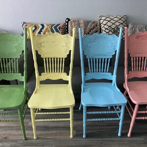 Painted chairs,dining chairs,kitchen chairs,farmhouse chairs,wood chairs, refinished chairs,four chairs