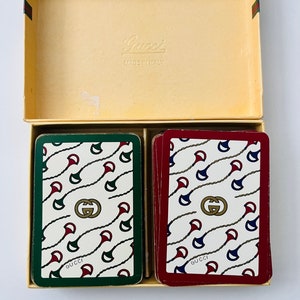 Vintage Gucci 3 Deck Signed Playing Card Boxed Set – Recess