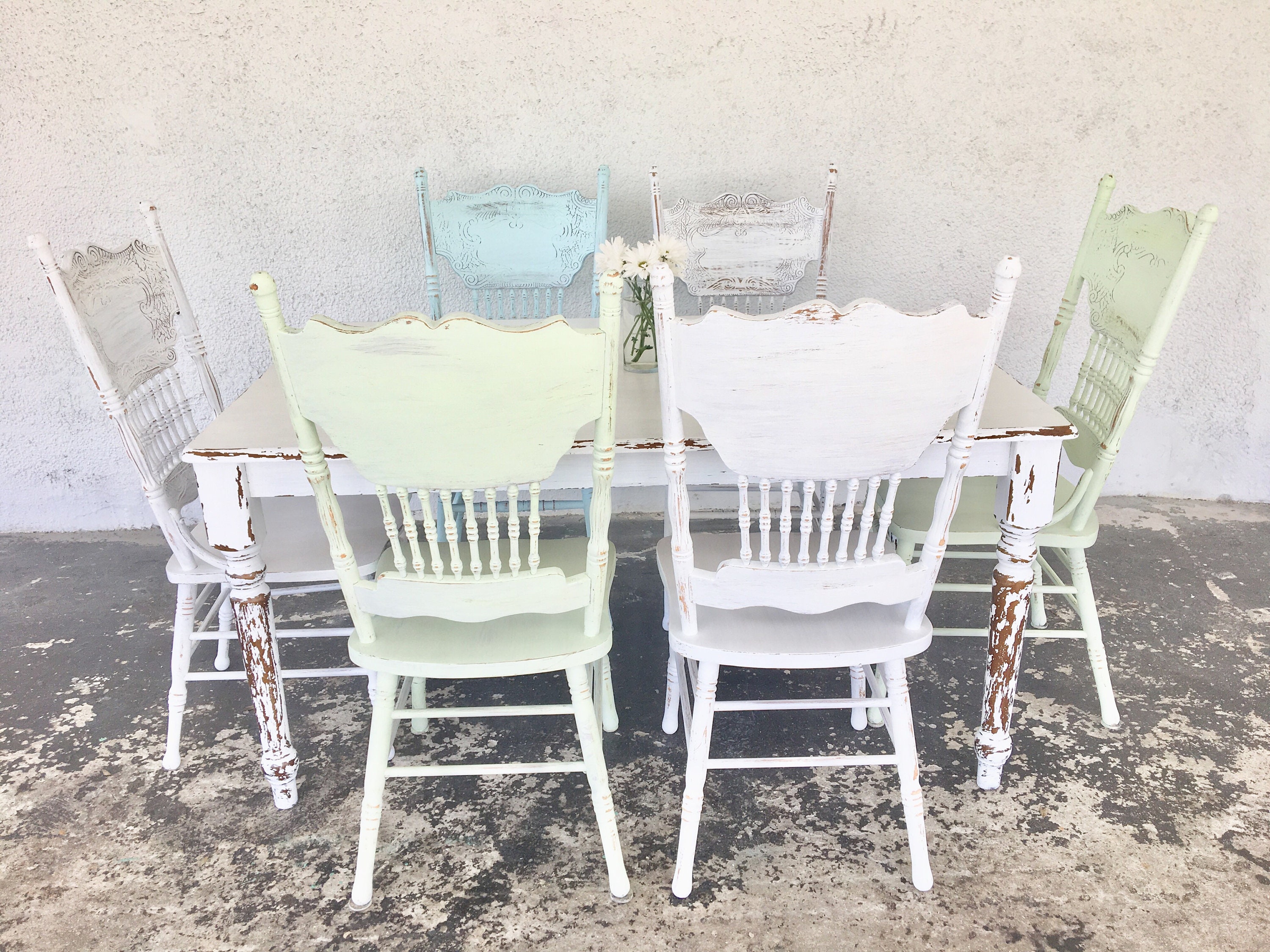 Shabby Chic Dining Table - Etsy