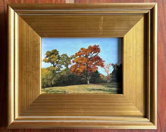 The Orange Tree - Original Acrylic Painting on canvas, framed