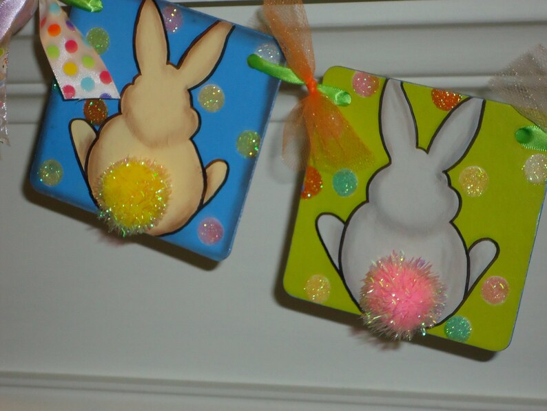 Easter Banner-Bunny Butts Banner-Easter Home Decor-Easter Signs-Easter Decorations-Nursery Decor-Easter Gift-Easter Bunny Banner-Easter