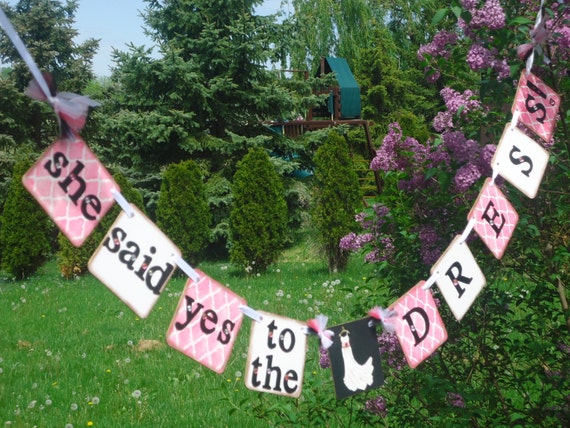 she said yes to the dress banner Amazon.com: Labakita Engagement She Said Yes Door Banner, Bachelorette  Party Door Decorations, Engaged Door Cover Banner, Wedding Bridal Shower  Proposal Party Decorations : Home & Kitchen