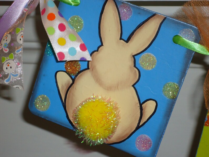 Easter Banner-Bunny Butts Banner-Easter Home Decor-Easter Signs-Easter Decorations-Nursery Decor-Easter Gift-Easter Bunny Banner-Easter