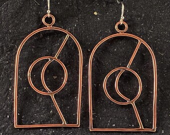 Boucles d’oreilles Copper Sun Moon Portal