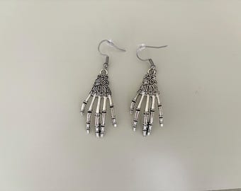 Skeleton Hand Earrings