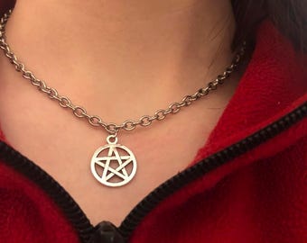 Stainless Steel Pentagram Necklace