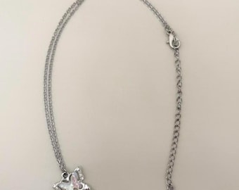 Stainless Steel Silver Butterfly Necklace