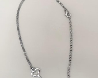 Stainless Steel Silver Key Necklace
