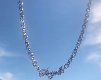 Stainless Steel Angel Necklace