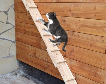 Ruhti - Katzentreppe Katzenleiter Katzenstufe für Balkon, Treppe etc.