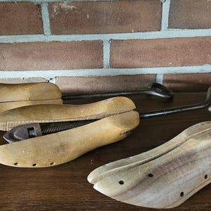 Set of 3 Vintage Wooden Shoe Stretchers
