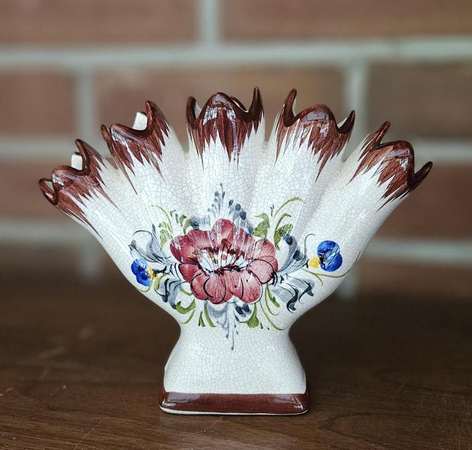 花瓶・フラワースタンド vintage * Portugal ribbon flower vase vintage * Portugal ribbon flower vase