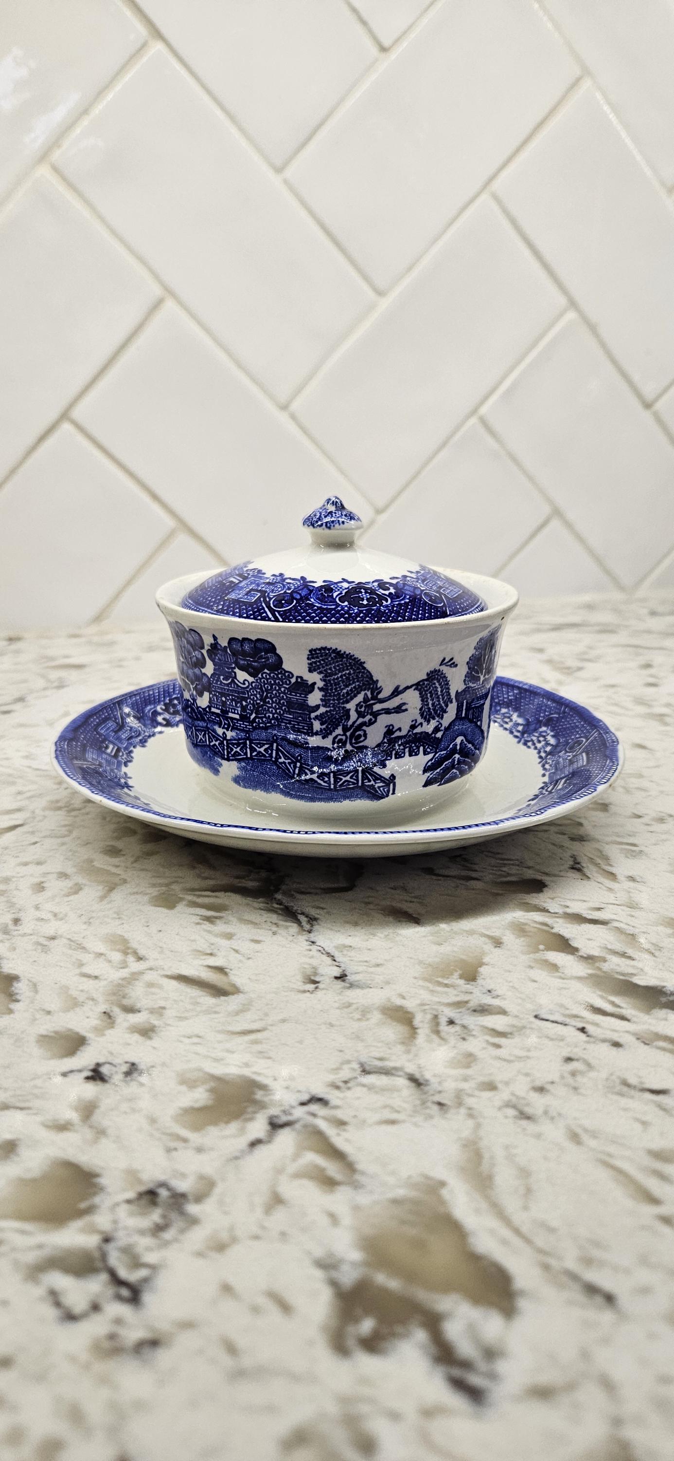 Wood and sons blue willow - Etsy 日本