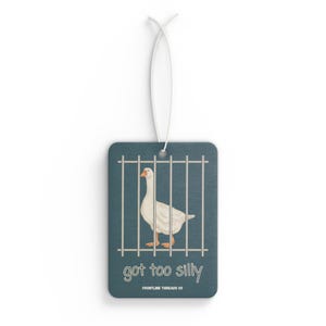 Car Air Freshener - Silly Goose Air Freshener, Funny Car Accessory, Quirky Car Decor, Unique Car Gift, Whimsical Car Fragrance, Novelty Auto