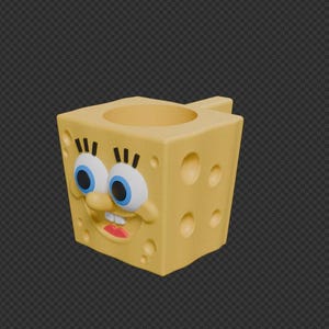 Portavasos Bobsponge, modelo 3D para imprimir