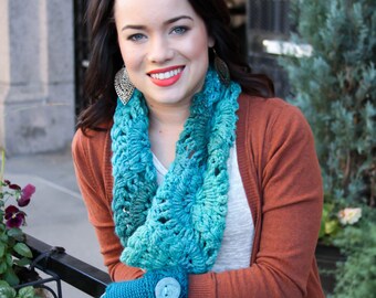 Bufanda warm Lacy Infinity con acentos Sparkle