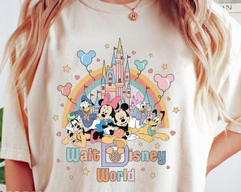 Camiseta vintage de Disney World, camiseta de Mickey y sus amigos, camiseta de viaje a Disney, camiseta retro de Disney, camiseta de Disney, camiseta de Disneyworld