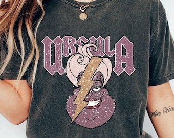 Retro 90s Disney The Little Mermaid Villains Ursula Potrait Graphic Shirt, Disneyland Vacation, Disney Trip Shirt, Disney World Shirt